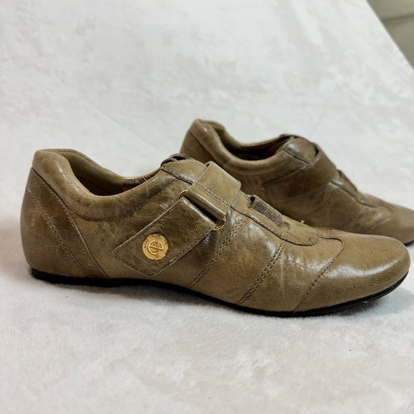 ECCO Women's 38 Elastic Strap Brown Leather Slip-On Comfortable Shoes - Picture 7 of 16